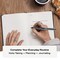Uniball Vision Rollerball Black Pens Pack of 4, Fine Point Pens with 0.7mm Medium Black Ink, Ink Black Pen, Smooth Writing Bulk Pens, and Office Supplies